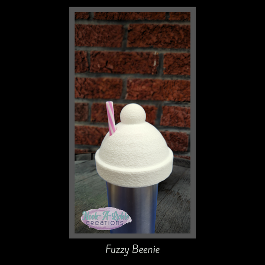 Fuzzy Beanie Tumbler Cap