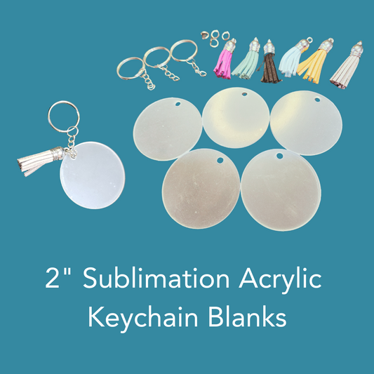 Sublimation Acrylic Keychain Blanks