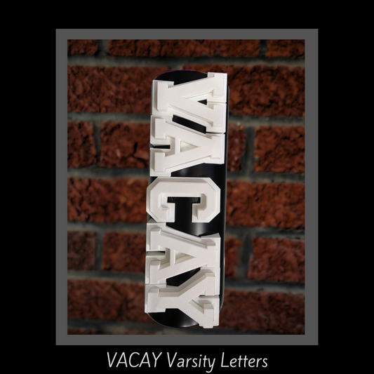 Vacay Varsity Letters