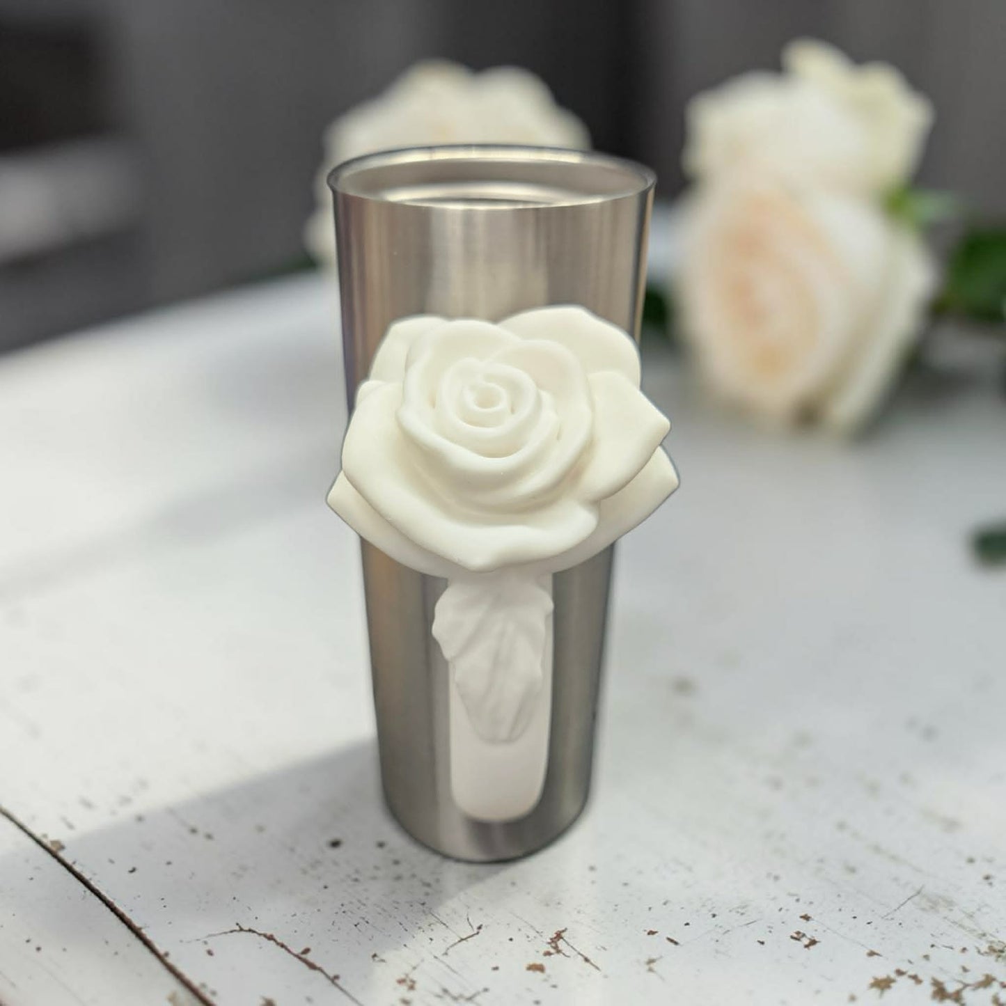 Rose Bloom Handle Grip